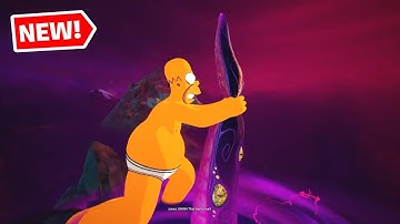 [Unseen Footage] What do Homer doing in the Zero Hour Live Event in Fortnite