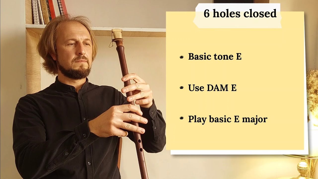 Duduk bass  in E lesson method - Basic Key, tonality, fingering.