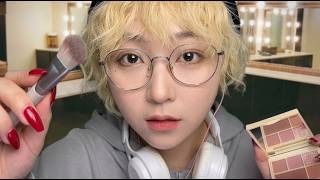 ASMR College Student Needs You as a Last-Minute Date 💗 Does Your Makeup | Roleplay screenshot 4