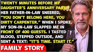 20 Minutes Before My Daughter’s Anniversary, My Son In Law Slapped Me In Front Of 400 Guests. So I…