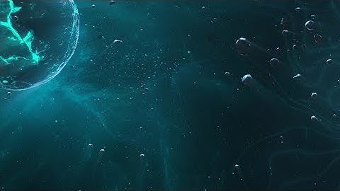 Asteroids with Planet and Star Flash in Deep Space | Motion Graphics - Videohive template