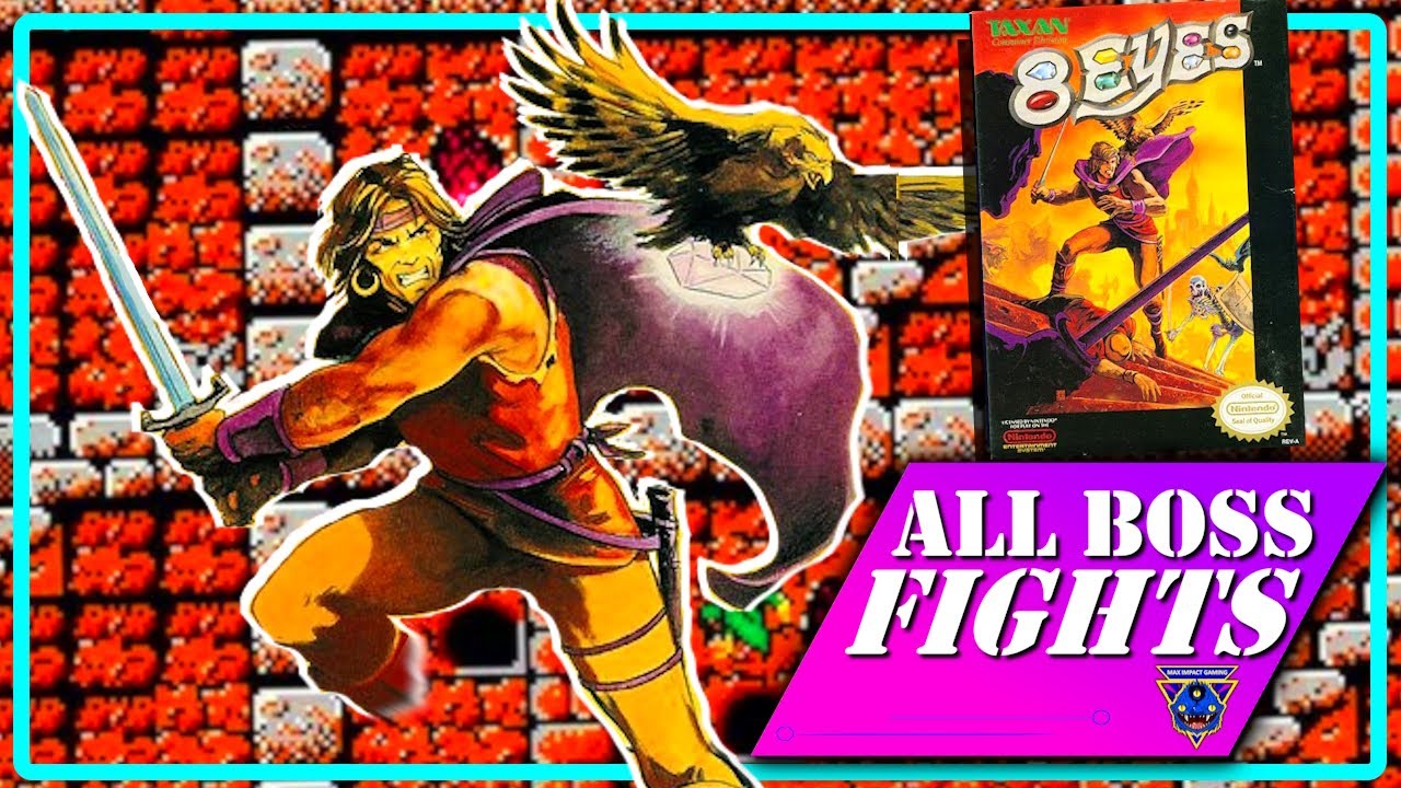 8 EYES (NES) ALL BOSS FIGHTS - YouTube