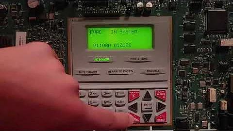 Notifier NFW-50 Performing a Drill Through Keypad