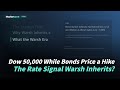 Dow 50,000 While Bonds Price a Hike | The Rate Signal Warsh Inherits?