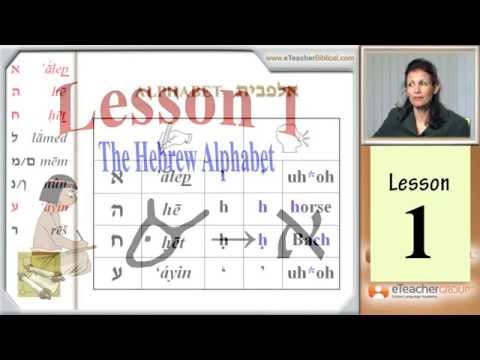 Learn Biblical Hebrew - lesson 1 - Hebrew AlefBet | by eTeacherBiblical.com