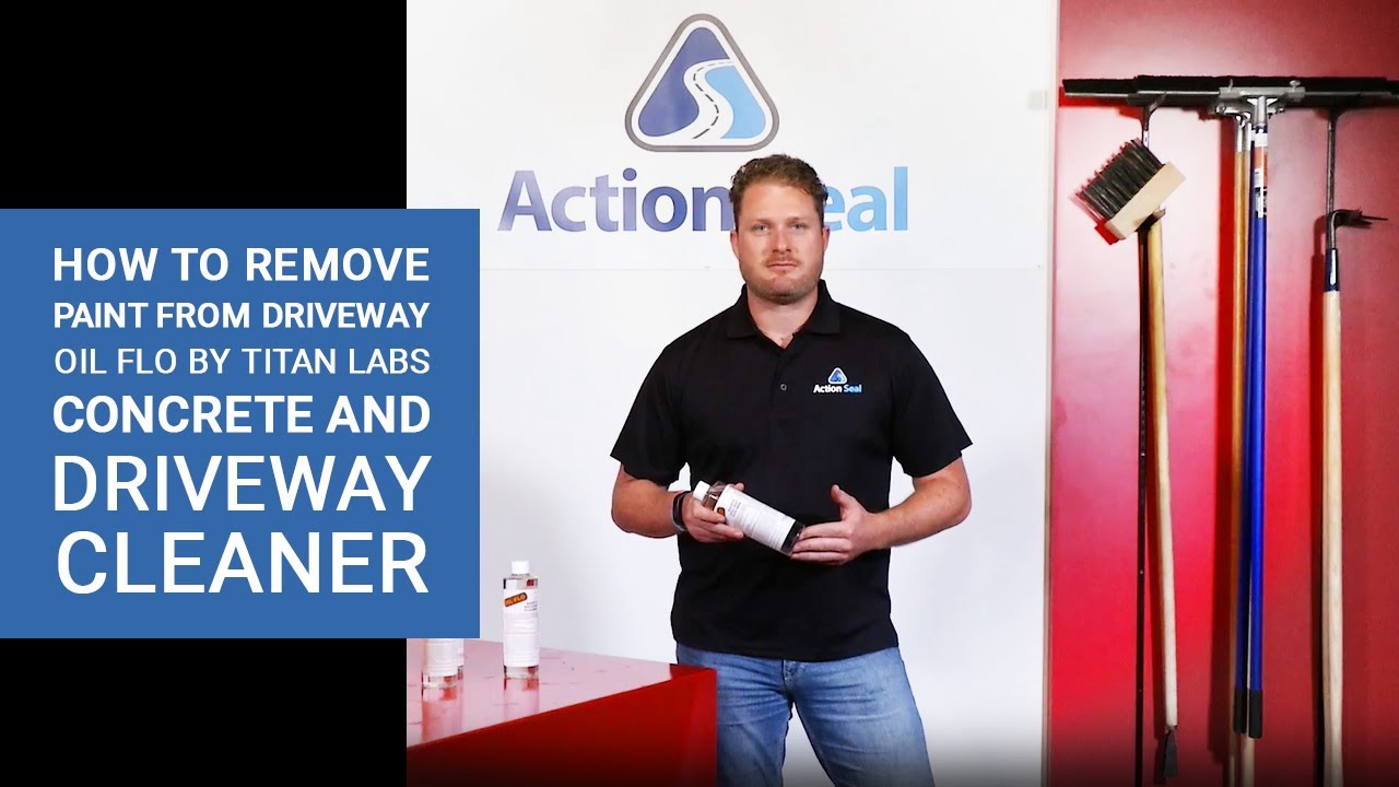 How to Remove Paint from Driveway Oil Flo by Titan Labs Concrete