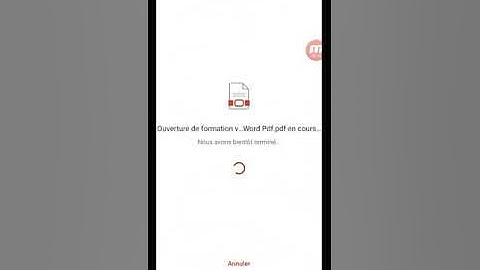 Convertir un document Word au format PDF sur un smartphone Android