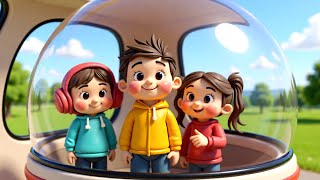 Bubble Bus Learning Song | Educational Nursery Rhyme for Toddlers