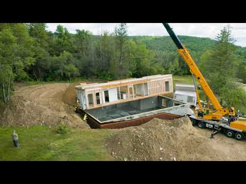Modular Home Construction DRONE VIDEO - YouTube