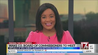 Wake County Board of Commissioners to hold public virtual meeting