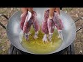 Deep Fried Calamari Recipe | Spicy Crispy Calamari Cooking and Eating