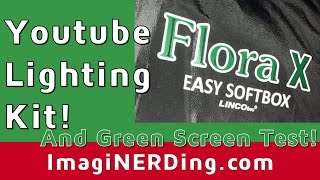 Linco Store Flora X Easy Softbox Youtube Lighting Unboxing and Green Screen Test with iPhone 7 screenshot 1