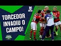 TENSÃO: TORCEDOR DO FLAMENGO INVADE CAMPO E É CONTIDO POR SEGURANÇAS; JOGADORES REAGEM!