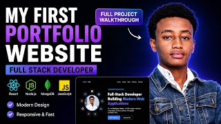 I Built My First Portfolio Website | Full Stack Developer Journey