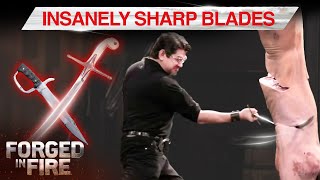 Insanely Sharp Blades Go Head-To-Head *Marathon* | Forged in Fire