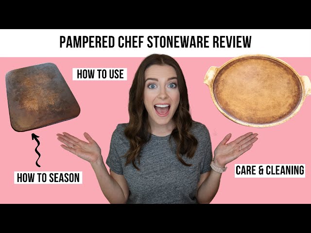 How to Clean and Season Pampered Chef Stoneware - Rocky Hedge Farm