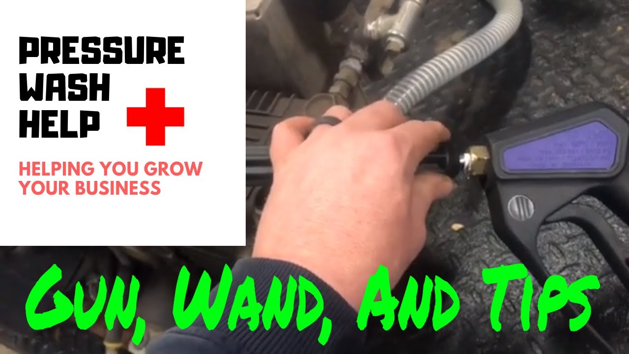 Pressure Washing Gun, Ball Valve, Short Wand, And JRod For House Wash