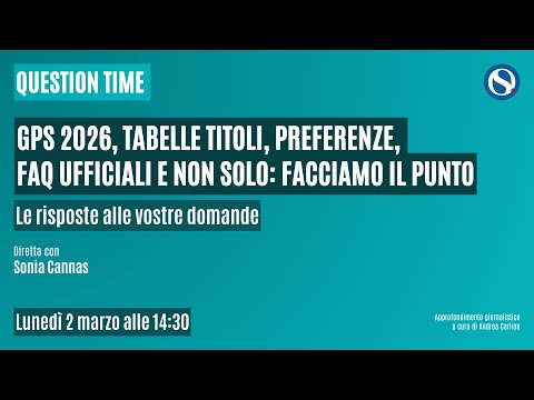 Video GPS 2026, tabelle titoli, preferenze, FAQ ufficiali e non solo: facciamo il punto