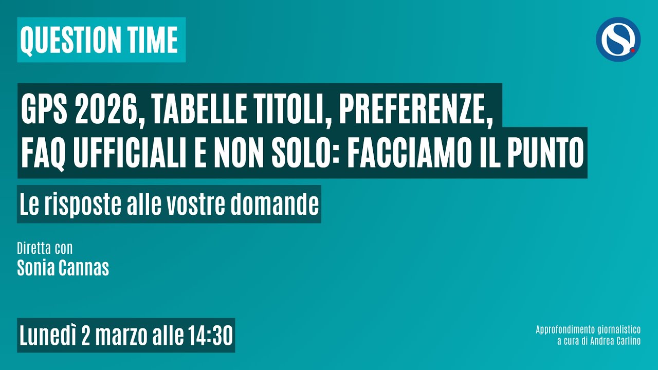 GPS 2026, tabelle titoli, preferenze, FAQ ufficiali e non solo: facciamo il punto