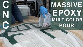 USING CNC TO CREATE A MASSIVE EPOXY POUR (and what I learned) by Modern Artisan 91,780 views 1 year ago 17 minutes