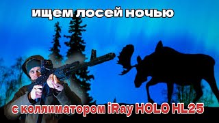 Ночной поиск лосей с тепловизионным коллиматором iRay HOLO HL 25