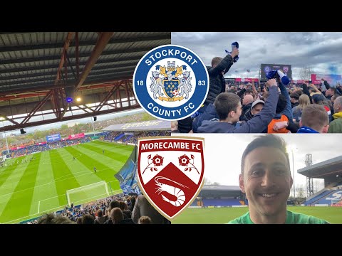 Pitch Invasion As Stockport County Are Promoted To League One! | Stockport County Vs Morecambe Fc