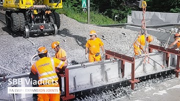 Railway expansion joints for Swiss Federal Railways