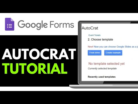 How to Use Autocrat with Google Forms 2025 (FULL TUTORIAL)