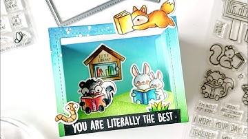 Water-colored Shadow Box Card Samantha