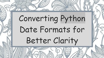 Converting Python Date Formats for Better Clarity