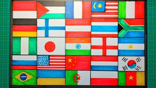 Gambar bendera di seluruh dunia