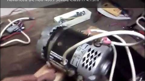 Curtis 1209Motor Controller and Advanced DC motor test