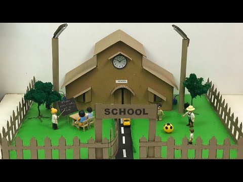 School Model Making for Exhibitions and Project | With Working Light Model | Creative Project Ideas