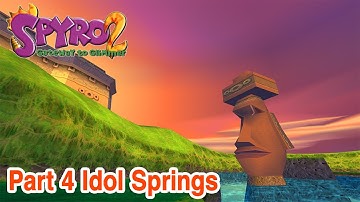 Spyro 2 - Part 4: Idol Springs | [HD] [PS1] [Widescreen Hack]