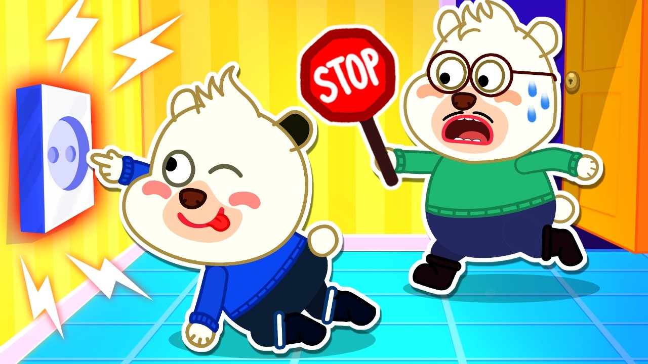 Bearee aprende a ficar longe do perigo e se manter seguro em casa! 💡 Histórias para Crianças