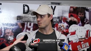 Sebastian Aho speaks to the media recapping the 2023-2024 season / 18.05.2024