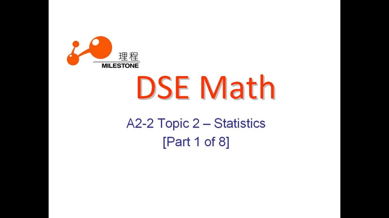 41 A2 Topic 2 - statistics ( part 1 of 8) - YouTube