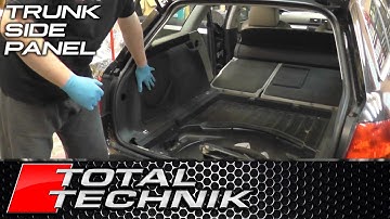 How to Remove Boot Trunk Wall Lining Side Panels - Audi A4 S4 RS4 - Avant - B6 B7 2001-2008