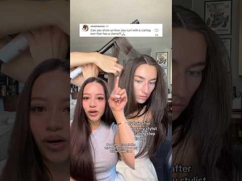 How to curl your hair with a curling iron that has a clamp!
