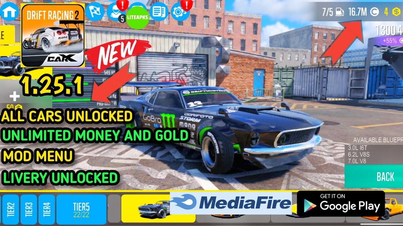 CarX Drift Racing 2 Mod Menu V1.25.1 No Reset bisa main Online Multiplayer  Unlock & Unlimited All 