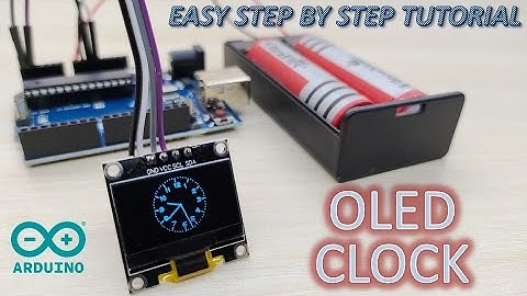 Make Analog OLED clock without RTC module || SSD1306 0.96" OLED display || Without DS3231 Module