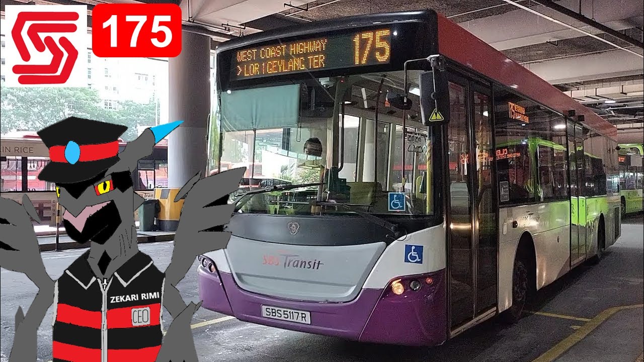 [HD] 全区間前面展望 SBS Transit Bus Service 175 Clementi - Lorong 1 Geylang ...
