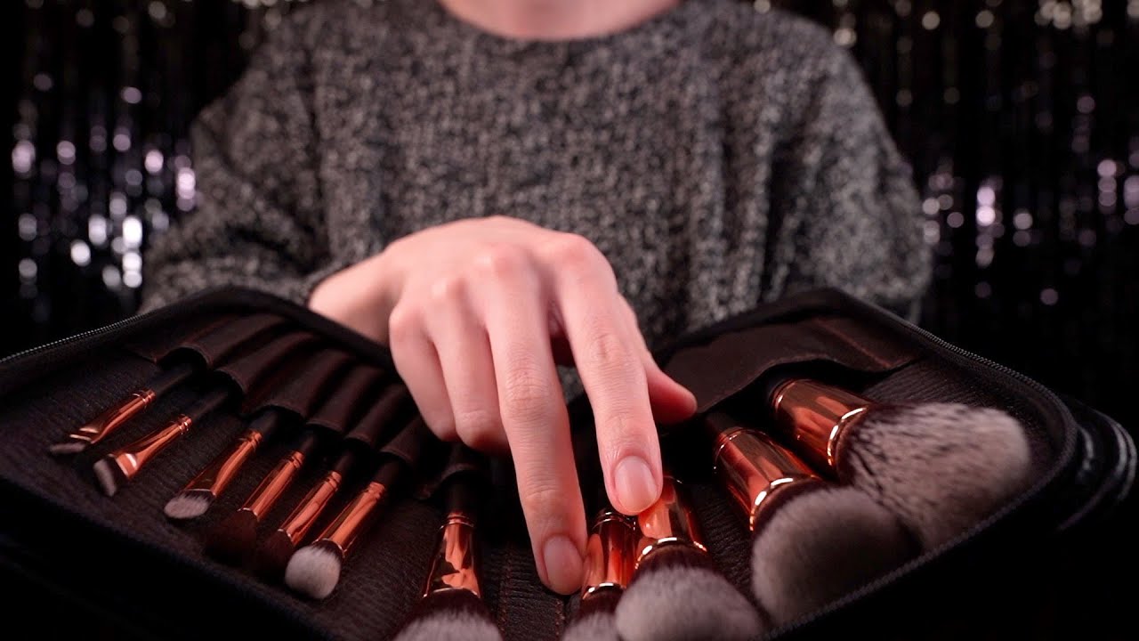 [ASMR]Делаем макияж Ролевая игра Реалистичные звуки(No Talking)