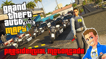 GTA 5 Map Editor Maps - Presidential Motorcade | GTA 5 Custom Map for Map Editor | GTA 5 PC Map Mod