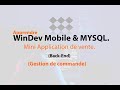 Apprendre WinDev Mobile &amp; MySQL : mise en place de la Gestion de commande e-commerce App