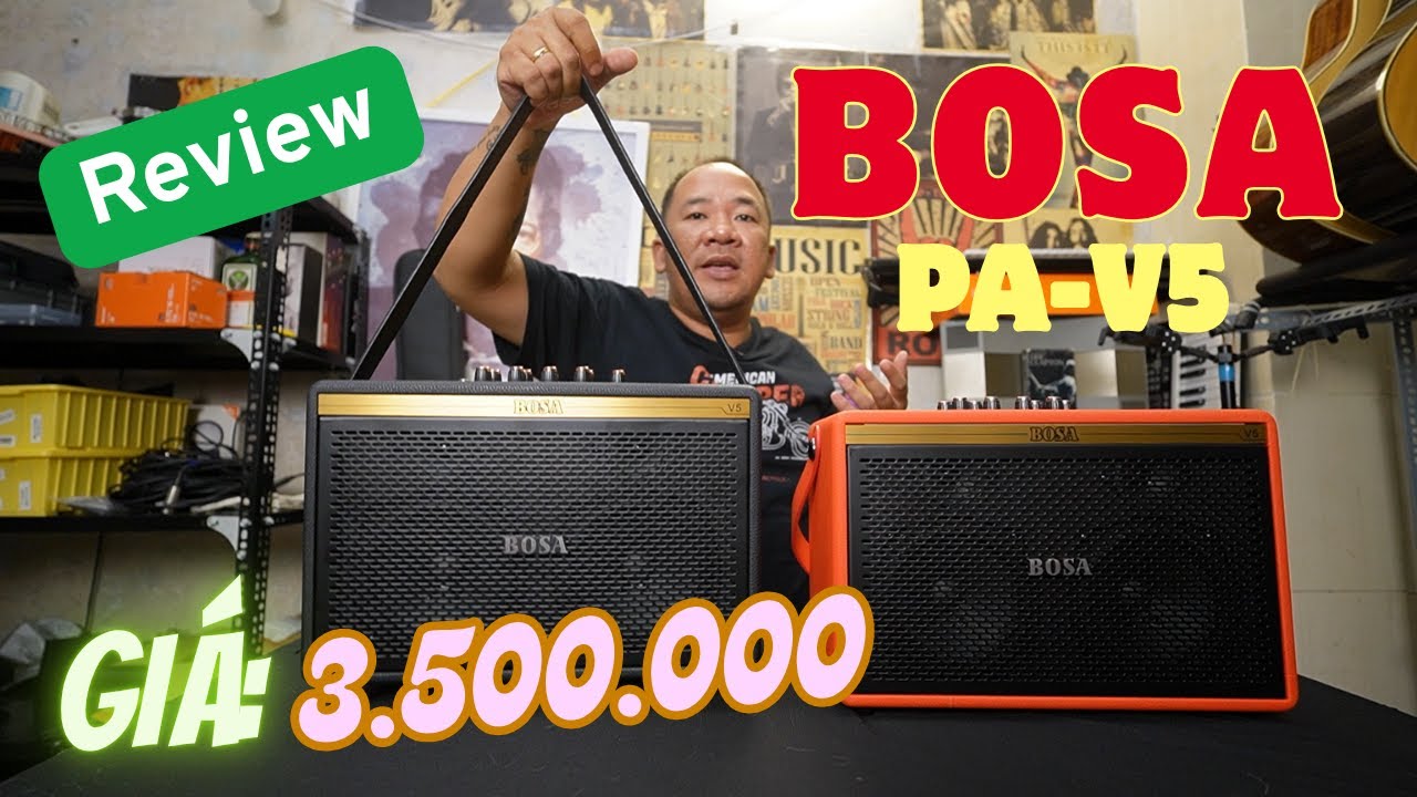 REVIEW LOA DI ĐỘNG XÁCH TAY BOSA PA-V5 | GIÁ 3 TRIỆU 5
