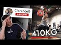 Reacting to clarences absurd 410kg total  weightlifting house