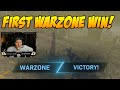 CoD WARZONE - MY FIRST WIN!!