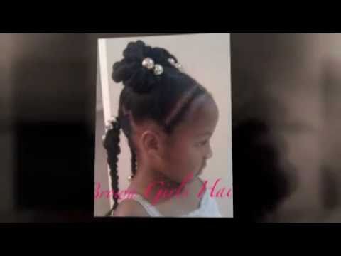 Natural Hair Styles for Girls - YouTube