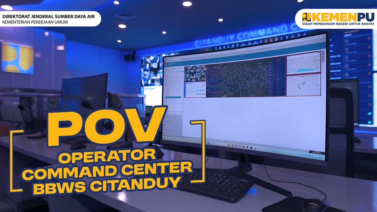 POV Operator Command Center BBWS Citanduy - YouTube